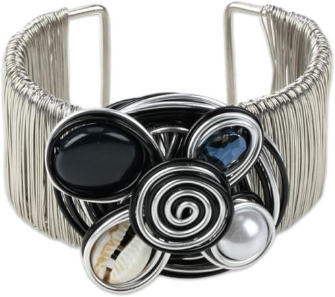 Gold Color Arm Cuff Big Crystal Bracelet for Women Thick Wide Chunky Statement Non Tarnish Wire Wrist Wrap Fashion Bangle in Kuwait