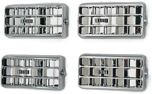 (4) Chrome Plastic A/C Vent for 2000-2005 Peterbilt Models 357, 378, 379, 385 in Saudi Arabia