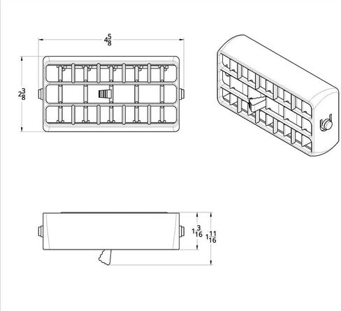 (4) Chrome Plastic A/C Vent for 2000-2005 Peterbilt Models 357, 378, 379, 385 in Saudi Arabia