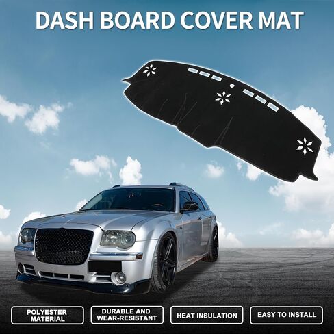 Dash Cover for Chrysler 300C Non-Slip | Center Console Dash Cover Mat Black 1 Pcs in Saudi Arabia