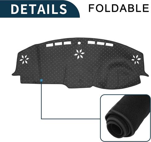 Dash Cover for Chrysler 300C Non-Slip | Center Console Dash Cover Mat Black 1 Pcs in Saudi Arabia