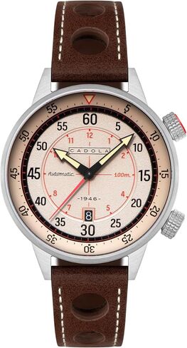 Cadola Men's 46mm Rally Timer Watch مع حزام جلدي CD-1059 in Saudi Arabia