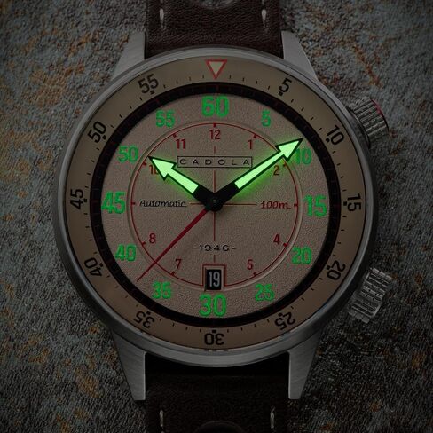 Cadola Men's 46mm Rally Timer Watch مع حزام جلدي CD-1059 in Saudi Arabia