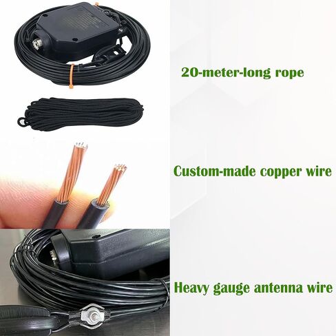 JYR4010-400W End Fed Antenna 4 Band 10m 15m 20m 40m Long Wire Antenna 1:64 Balun in Kuwait