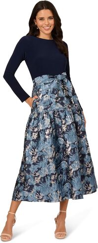 Adrianna Papell Women's Gersey Jacquard Vress in Saudi Arabia