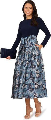Adrianna Papell Women's Gersey Jacquard Vress in Saudi Arabia