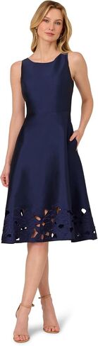 Adrianna Papell Women's Taffeta Cutwork Dress in Saudi Arabia