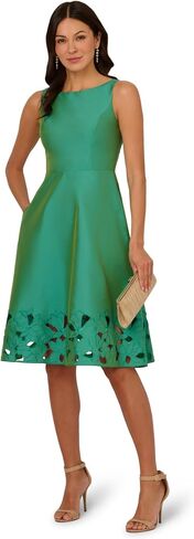Adrianna Papell Women's Taffeta Cutwork Dress in Saudi Arabia