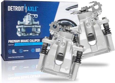 Detroit Axle - 2pc Rear Brake Calipers for Toyota 2009-2011 2014-2019 Corolla 2009-2014 Matrix Pontiac Vibe Disc Brake Calipers with Brackets Replacement in Saudi Arabia