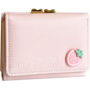 Cute Wallet Girls Small Wallets For Women Little purse Aesthetic Coin Pocket For Ladies (Pink) in Kuwait