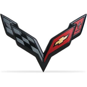 Corvette C7 Front Bumper Emblem OEM GM Carbon Flash 84658777 in Saudi Arabia