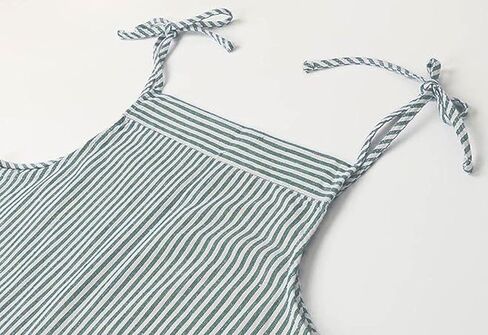 نساء شارتو الصيف كبير المشارب غير الرسمية البضائع بذلة البضائع عريض الساق سراويل مخططة سراويل دنغاريز جيب (متوسطة ، شريط أزرق) in Kuwait