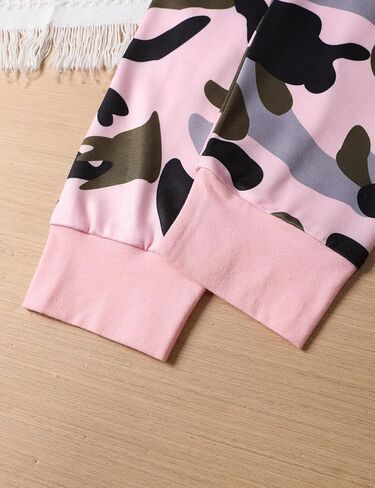 Toddler Girl Clothes Solid Color and Ruffled Sleeve Tops Floral Pants with Headband Fall Winter Toddler Girl Outfits in Kuwait