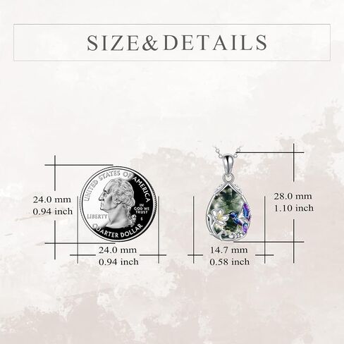 YFN Hummingbird Necklace for Women S925 Sterling Silver Blue Purple Hummingbird Pendant Necklace Hummingbirds Flower Jewelry Charm Memorial Mothers Day Gifts in Saudi Arabia