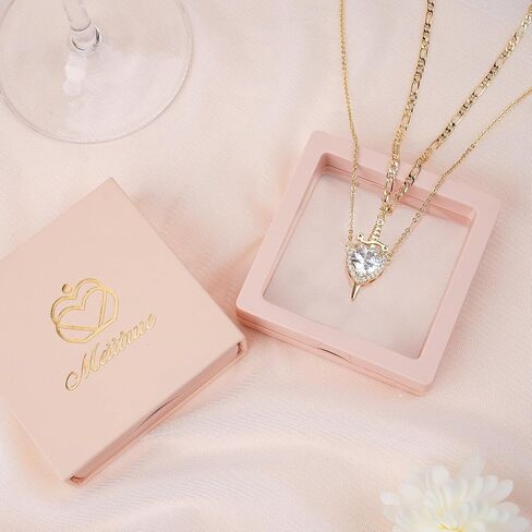 قلادة مطابقة للأزواج 14 كيلو الذهب سيف مطلي بالفضة وقلادات القلب العصرية مجموعة هدايا المجوهر in Kuwait