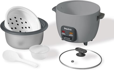 Starfrit Electric Rice Cooker - 10 Cups - Steamer Basket, Measuring Cup & Service Spoon - 400W - Makes Perfect Rice! in Kuwait
