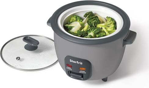 Starfrit Electric Rice Cooker - 10 Cups - Steamer Basket, Measuring Cup & Service Spoon - 400W - Makes Perfect Rice! in Kuwait