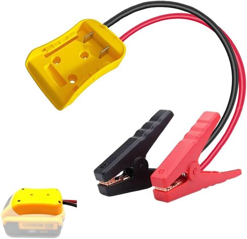 كابلات الطائر مع محول متوافق مع بطارية DeWalt 20V ، بطارية 8AWG المحمولة المحمولة Dewalt Jumper Starter Automotive Booster Cables Power for Car Jump Starting باستخدام أداة in Kuwait