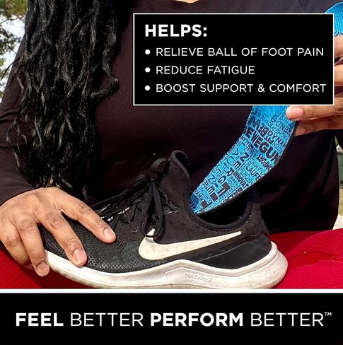 CURREX MetPad Insoles for Everyday Relief & Support – Arch Support Shoe Inserts w/Metatarsal Pads to Help Reduce Foot & Heel Pain While Walking & at Work – for Men & Women – Medium Arch, Medium in Kuwait