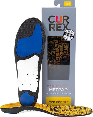 CURREX MetPad Insoles for Everyday Relief & Support – Arch Support Shoe Inserts w/Metatarsal Pads to Help Reduce Foot & Heel Pain While Walking & at Work – for Men & Women – Medium Arch, Medium in Kuwait