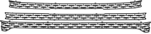 Hecasa Grille Insert 3pcs متوافق مع 2020-2023 GMC Sierra 2500/3500 HD AT4 و SLT Mesh Grill تراكب الأوب in Saudi Arabia