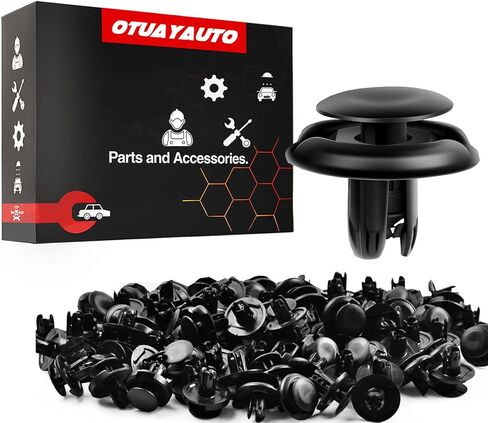 Otuayauto 100pcs Fender Liner Clip ، بديل لـ Honda Civic Pilot Accord CR-V ، Odyssey 96-14 ، Acura TSX 04-14 ، مقاطع غطاء المبرد #91512-SX0-003 متوافقة مع Toyota Lexus 90467-08217 in Saudi Arabia