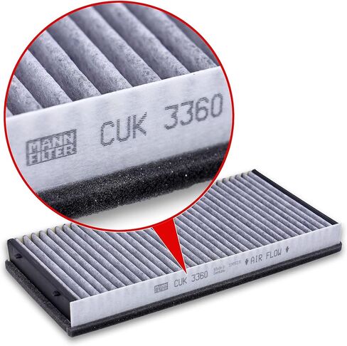 Mann-Filter CUK 3360 Cabin Filter With Activated Charcoal for select Porsche models in Kuwait