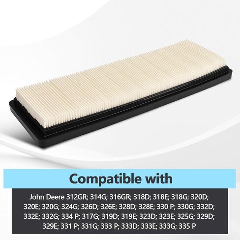 AT359416 Cabin Air Filter متوافق مع John Deere 318d 318e 320d 320e 323d 323e 326d 326e 328d 328e 329d 329e 332e 333d 333e 312gr 316gr استبدال Pa5698 wp10175 in Saudi Arabia
