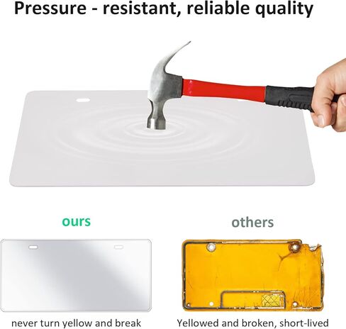 OTOEZ Black Bling License Plate Frame and Clear Cover Set for Women Sparkle Rhinestone Diamond License Plate Frame with Clear License Plate Protector for All Car Truck SUV (1 pc, Black) in Kuwait