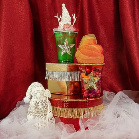 زخارف من The Yard 5 ياردات من 2 بوصة زخرفة شراشيب لامعة، متعددة عيد الميلاد in Kuwait