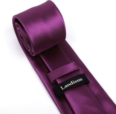 Men Tie Set Solid Necktie Pocket Square Hankerchief Set 3.15" (8CM) in Kuwait