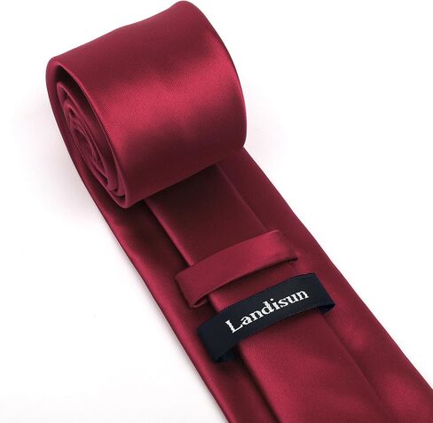 Men Tie Set Solid Necktie Pocket Square Hankerchief Set 3.15" (8CM) in Kuwait