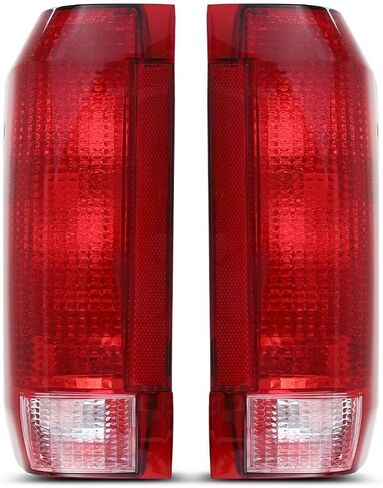 G-PLUS Tail Lights Compatible with Ford Bronco/F150 1990-1996/Fit Ford F250 F350 1990-1997,E9TZ13405C E9TZ13404C, Rear Brake Lamps Assembly w/o Blubs Driver and Passenger Side in Saudi Arabia