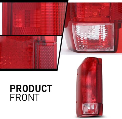 G-PLUS Tail Lights Compatible with Ford Bronco/F150 1990-1996/Fit Ford F250 F350 1990-1997,E9TZ13405C E9TZ13404C, Rear Brake Lamps Assembly w/o Blubs Driver and Passenger Side in Saudi Arabia