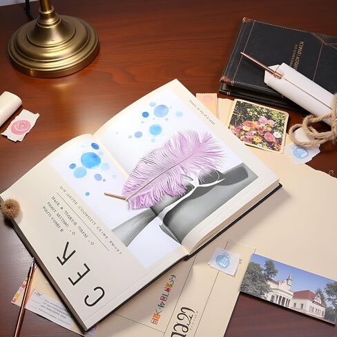 BWESOO White Retro Feather Ballpoint Pen Exquisite Siganture Pen Refillable Ballpoint Pen for Wedding Office Business Gift Pens for Signing Artwork Journal Writing Ballpoint Pens and Refills in Saudi Arabia