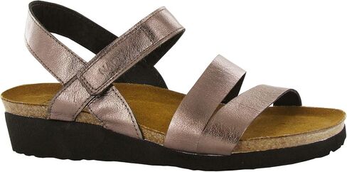 Naot Women's Kayla Wedge Sandal ، خيوط فضية ، 9-9.5 in Kuwait