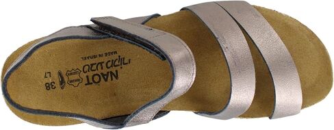 Naot Women's Kayla Wedge Sandal ، خيوط فضية ، 9-9.5 in Kuwait
