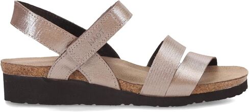 Naot Women's Kayla Wedge Sandal ، خيوط فضية ، 9-9.5 in Kuwait