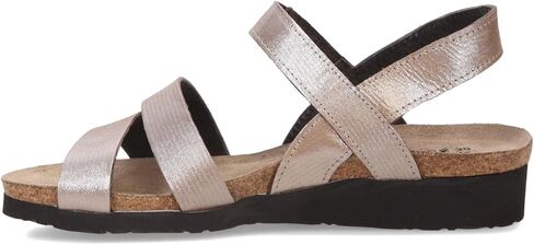 Naot Women's Kayla Wedge Sandal ، خيوط فضية ، 9-9.5 in Kuwait
