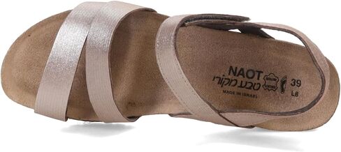 Naot Women's Kayla Wedge Sandal ، خيوط فضية ، 9-9.5 in Kuwait