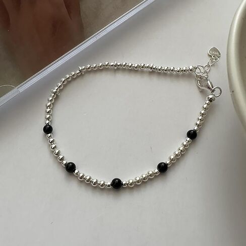 925 الفضة الاسترليني الفضية الصلبة شريط التمرير للسيدات للنساء لطيف سوار لؤلؤة الطبقات الذهب مطلي بالشبكة الإيطالية الصداقة ارتباط سلسلة الهدايا عيد الميلاد لأمي ابنة in Kuwait