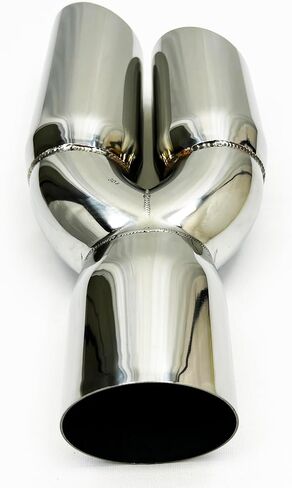 Exhaust Tip 3.00" Inlet 3.00" Outlet 13.50" long Dual Round Slant Angle Stainless Steel WDWDRS30013-300-SS Wesdon Exhaust Tip in Saudi Arabia