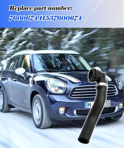 توربو سائل تبريد خرطوم خط إرجاع أنبوب متوافق مع Mini R56 R57 R58 R59 R60 R61 JCW Cooper S Clubman 2008 2009-2016 استبدال 7600674 11537600674 in Saudi Arabia