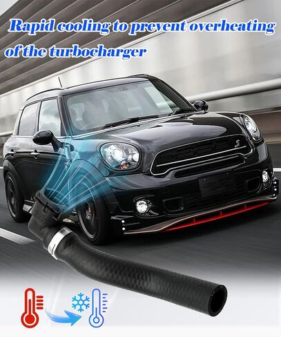 توربو سائل تبريد خرطوم خط إرجاع أنبوب متوافق مع Mini R56 R57 R58 R59 R60 R61 JCW Cooper S Clubman 2008 2009-2016 استبدال 7600674 11537600674 in Saudi Arabia