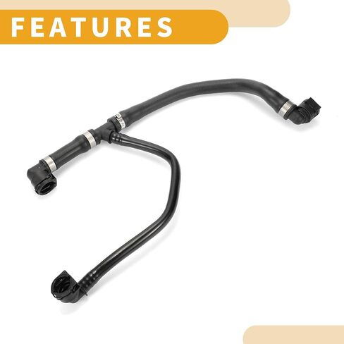 Radiator Hose No.17128616914 - Car Thermostat Coolant Hose Water Inlet Pipe - for BMW 230i 2017-2021 Rubber Black - 1 Pc in Saudi Arabia