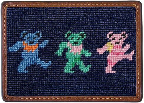 الرقص Bears Needlepoint Credit Card Wallet بواسطة Smathers & Branson in Saudi Arabia
