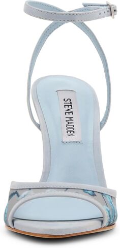 Steve Madden Women's Beki Heeled Sandal, Light Blue Mesh, 7.5 in Saudi Arabia
