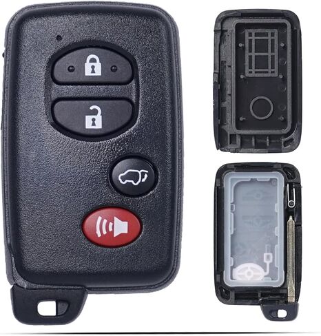 Smart Key Fob Shell Case Replacement Fits for Toyota Higjlander Venza Avalon Camry Corolla 2008-2016 Key Fob Cover Housing Keyless Entry Remote Control 4 Button Pad Cover (HYQ14AAB, HYQ12ACX) in Saudi Arabia