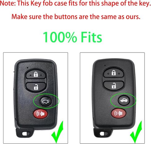 Smart Key Fob Shell Case Replacement Fits for Toyota Higjlander Venza Avalon Camry Corolla 2008-2016 Key Fob Cover Housing Keyless Entry Remote Control 4 Button Pad Cover (HYQ14AAB, HYQ12ACX) in Saudi Arabia