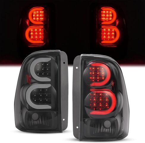 زوج Hecasa LED LED مصابيح الذيل متوافقة مع 2002-2009 Chevy Chevrolet Trailblazer قاعدة/LS/LT/LTZ/SS/EXT in Saudi Arabia